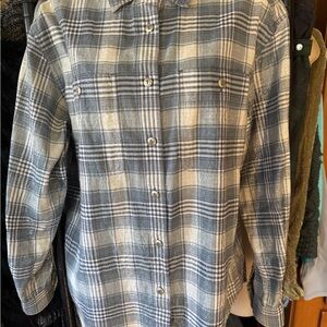 Men's Blue Plaid Shirt